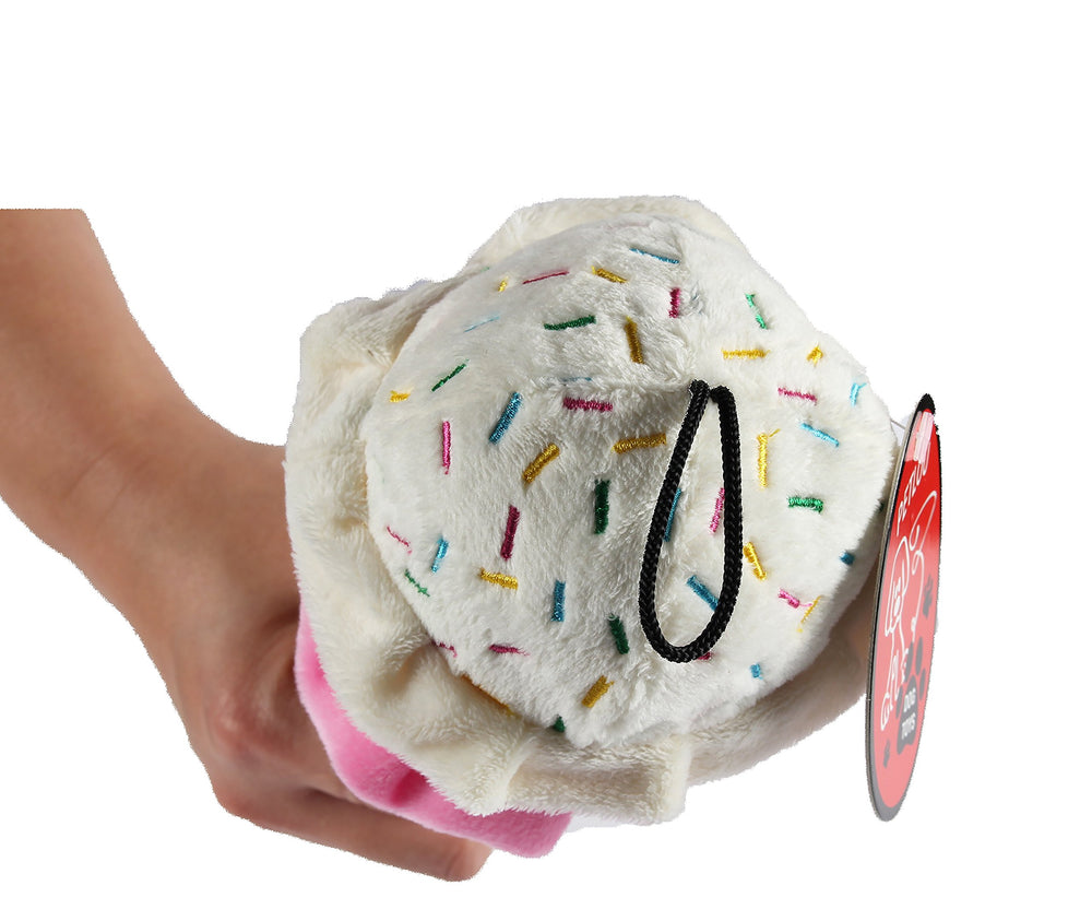 Pet Lou boredom buster dog toy with squeaker and crinkle adds interactive play fun.