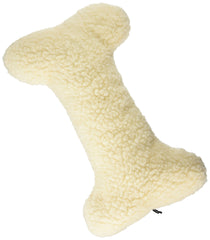 Pet Lou dog fleece bone chew toy 16-inch provides durable plush fun for strong chewers