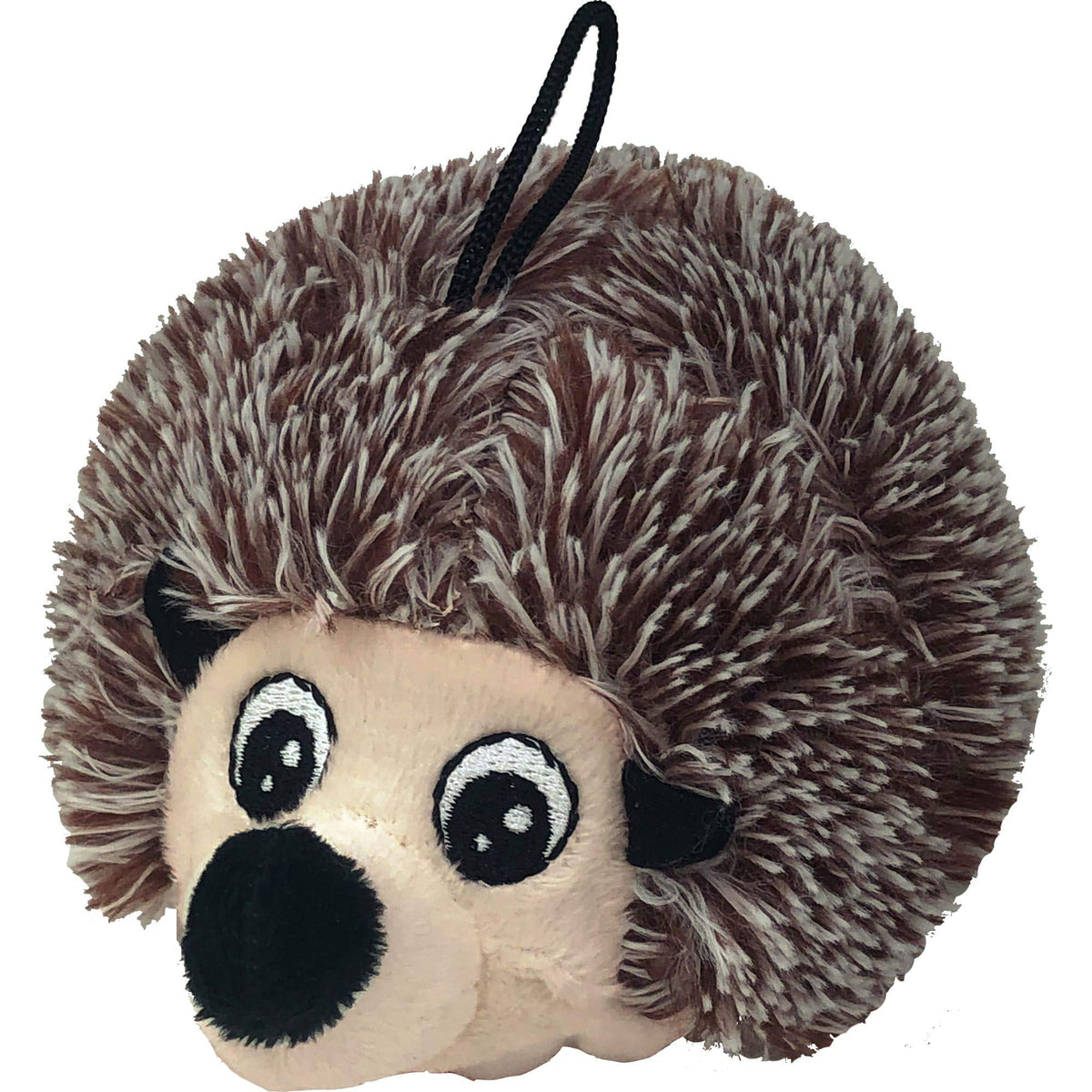 Pet Lou DOG'Z 4 Inch EZ Squeaky Hedgehog Ball plush pink exterior ideal for indoor fetch.