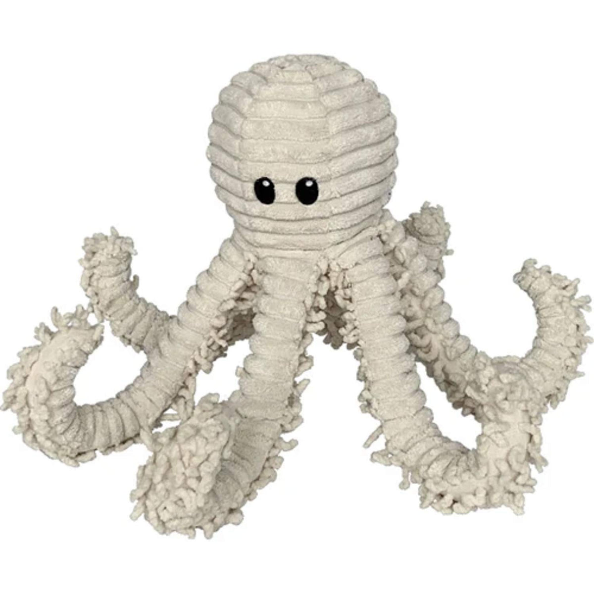 Pet Lou octopus plush toy with squeaker and crinkle for interactive play and gentle chewing.