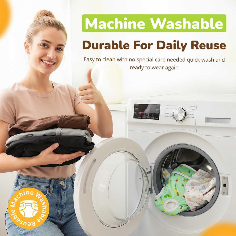 PET MAGASIN washable diaper material closeup highlighting breathable fabric and snug fit