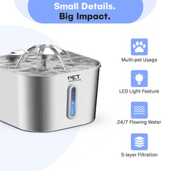Pet Marvels ultra-quiet pump closeup emphasizes peaceful environments for pets