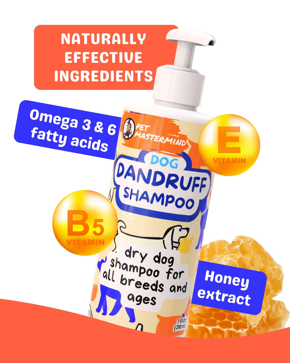 Pet MasterMind dog dandruff shampoo foam application demonstrates easy lather for grooming