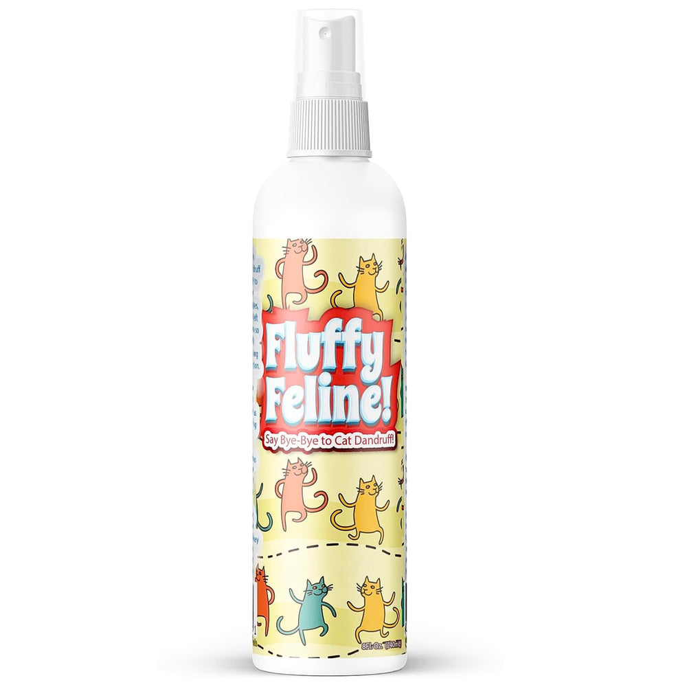 Pet MasterMind Fluffy Feline spray bottle for no-rinse cat grooming