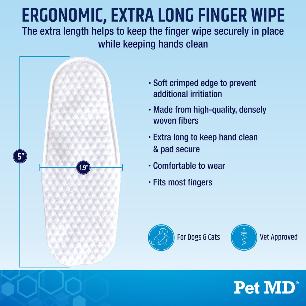 Pet MD Ear Wipes made in USA for quality and reliable ear care.