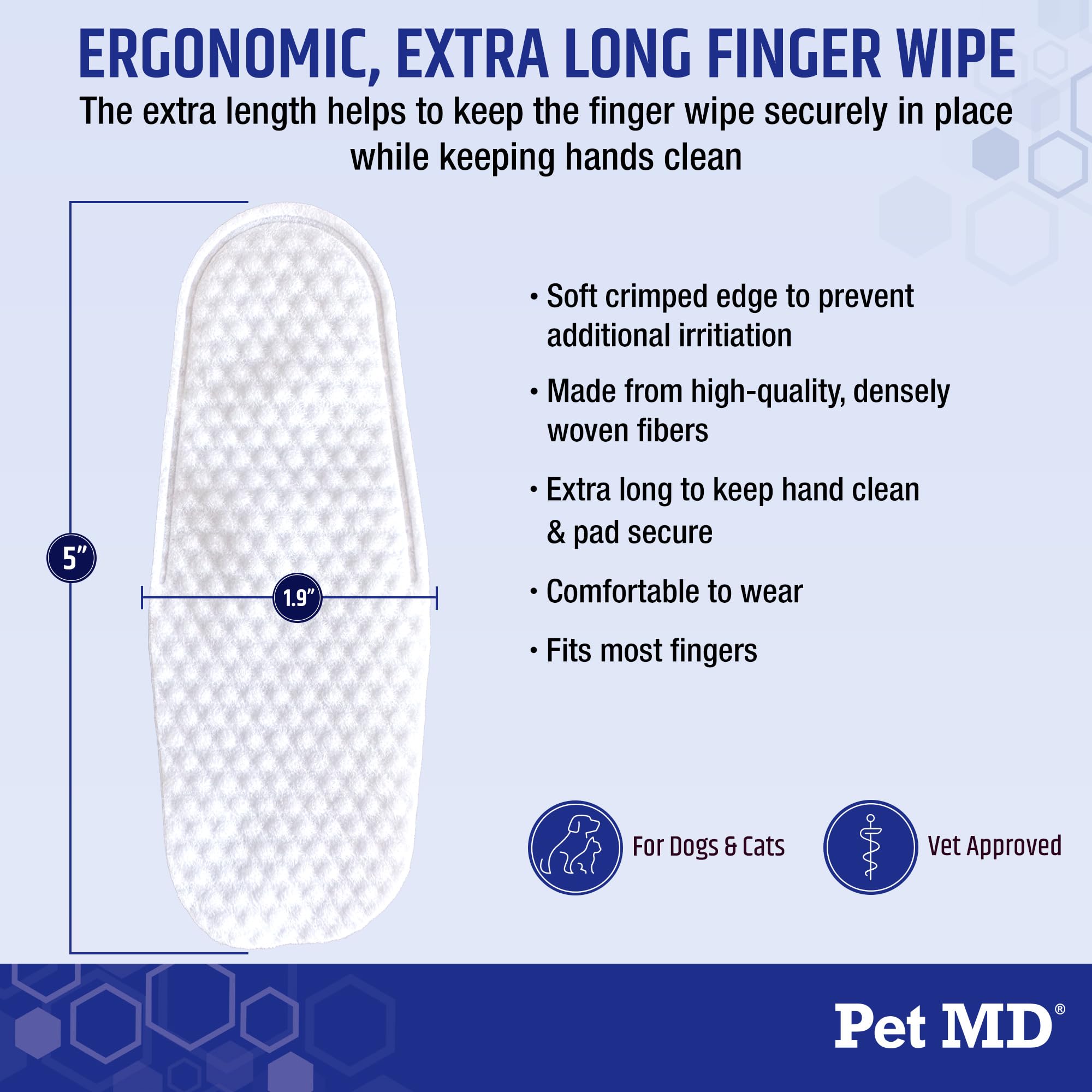 Pet MD Made in USA label on packaging signals quality and safety.