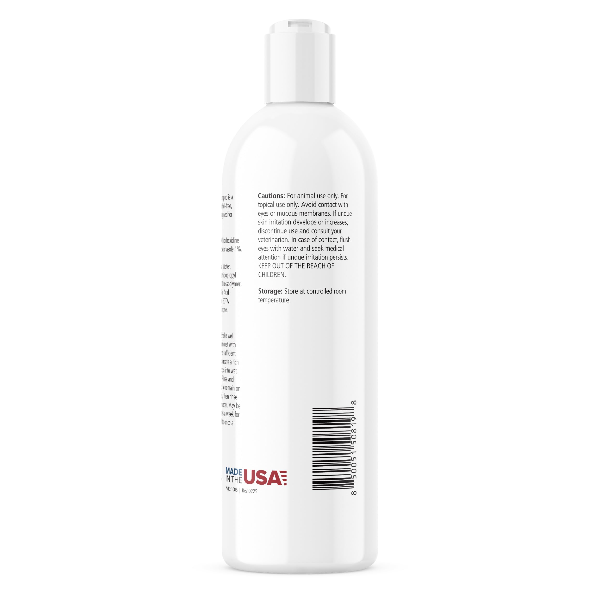 Pet MD Topical Shampoo 16oz-bottle convenient for regular grooming at home.