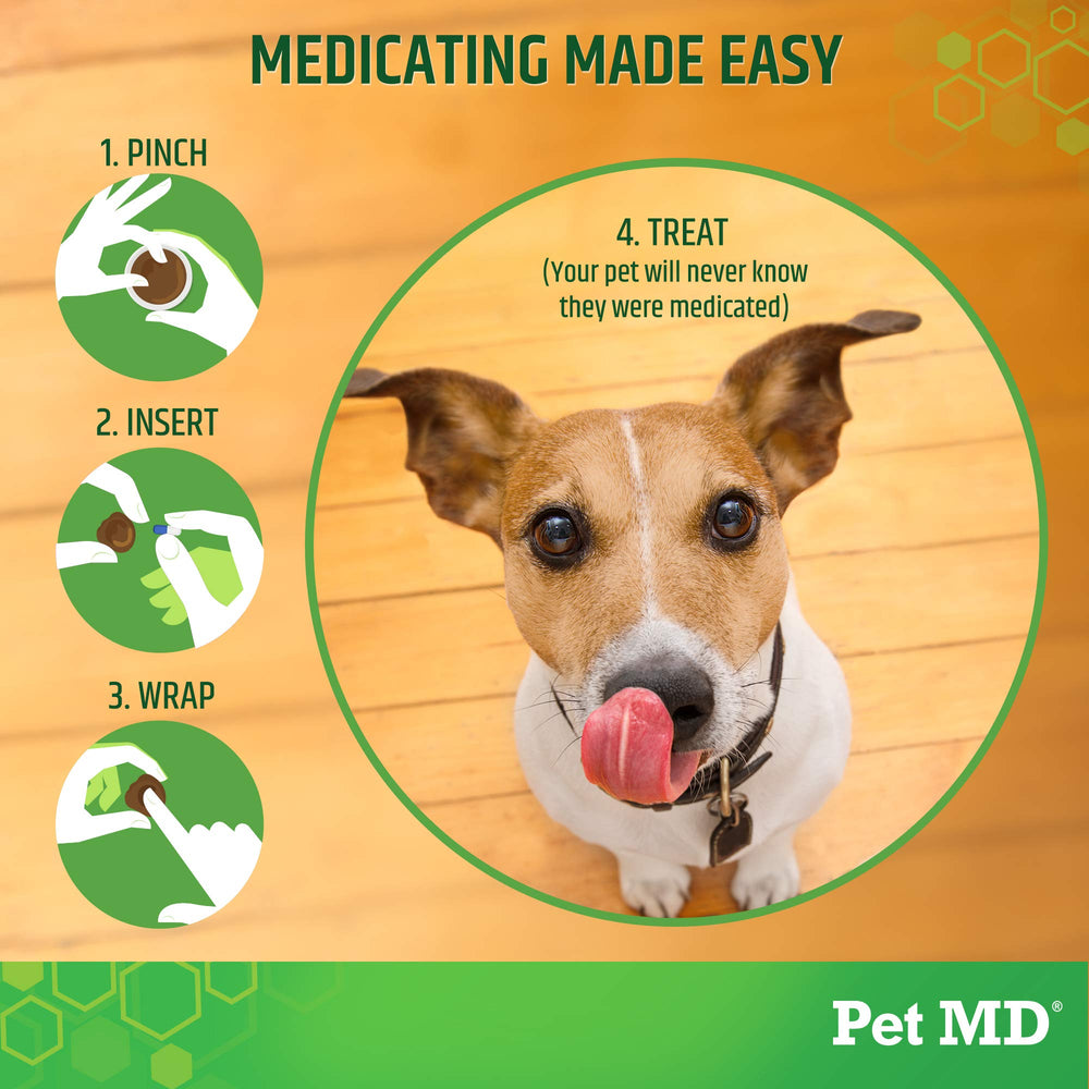 Pet MD Wrap A Pill Bacon Paste close-up shows appealing bacon aroma.