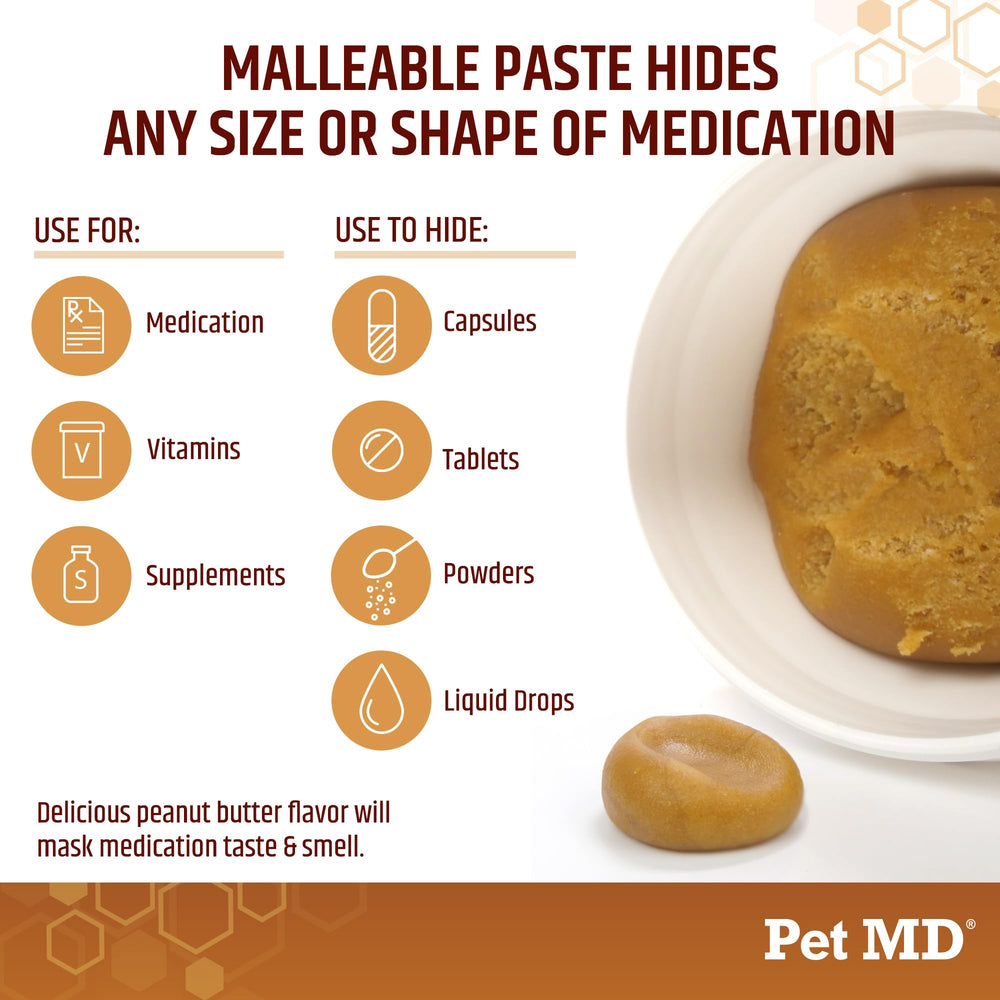 Pet MD Wrap A Pill close-up highlights flavor masking for easier pill delivery