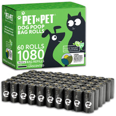 PET N PET 1080-count bags pack shown for savings and ready cleanup