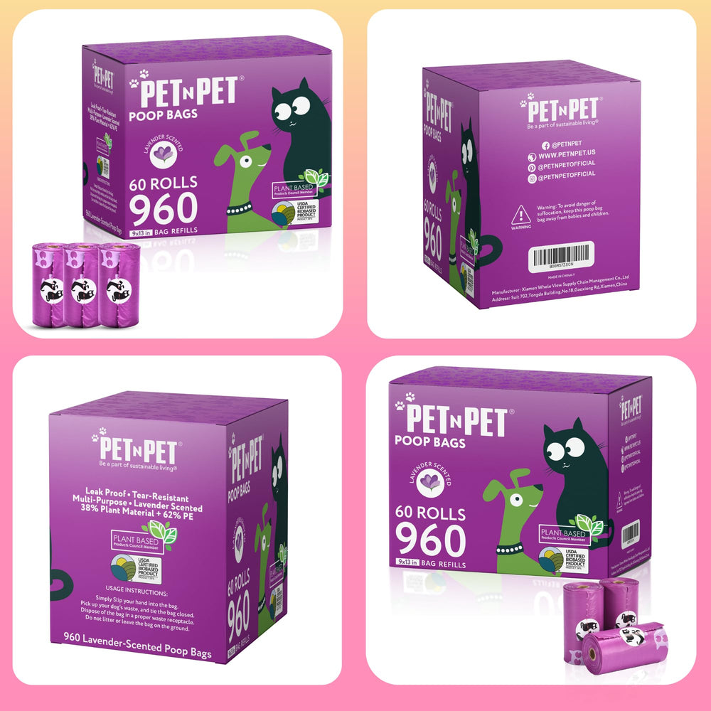 PET N PET 960-count bags offer long-lasting supply for households.