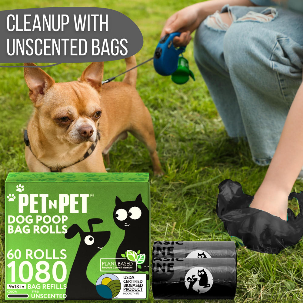 PET N PET dispenser-compatible bags simplify bag changes on the go