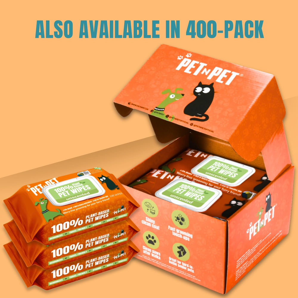 PET N PET dog wipes 8x8 inch size convenient