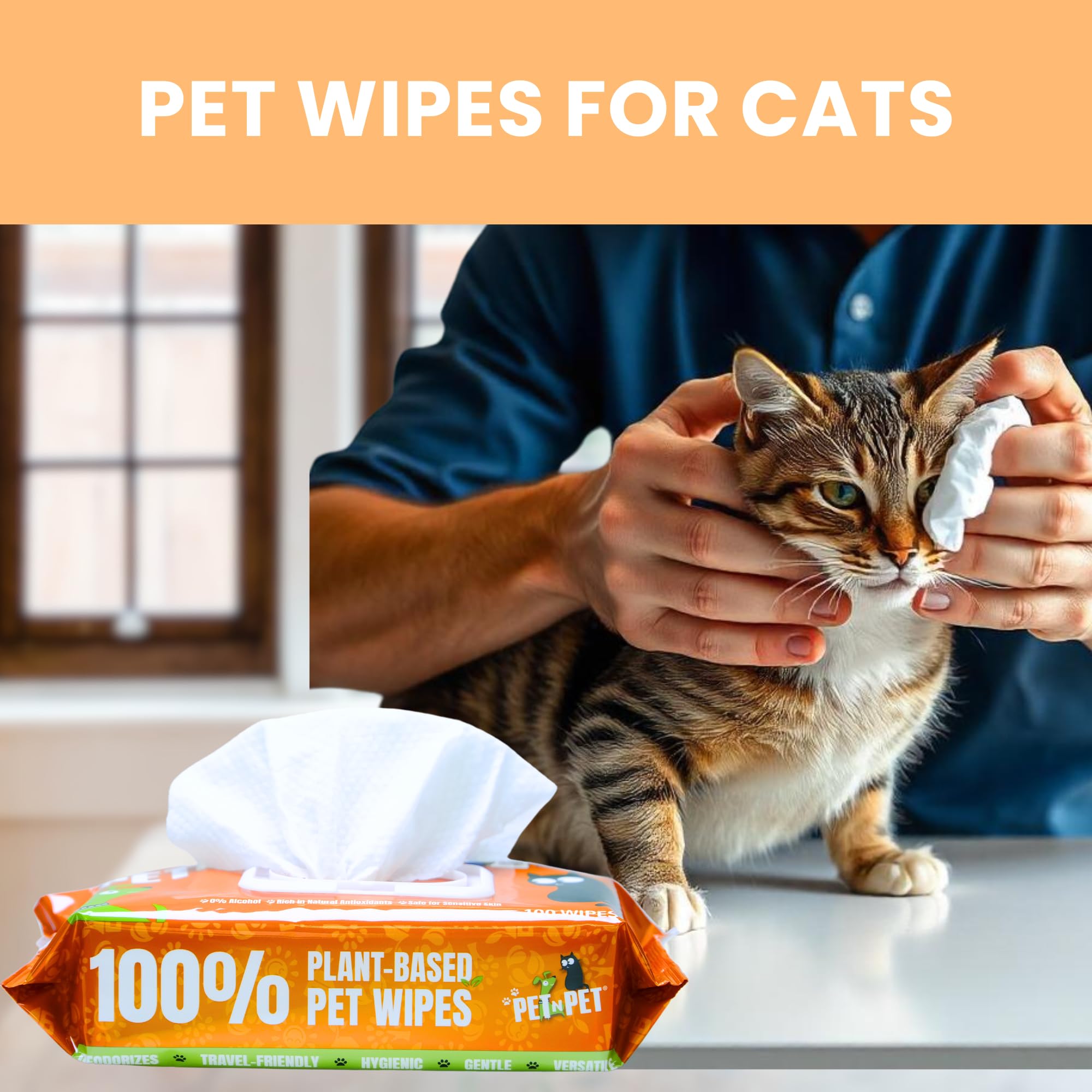 PET N PET dog wipes close-up deodorizing and moisturizing