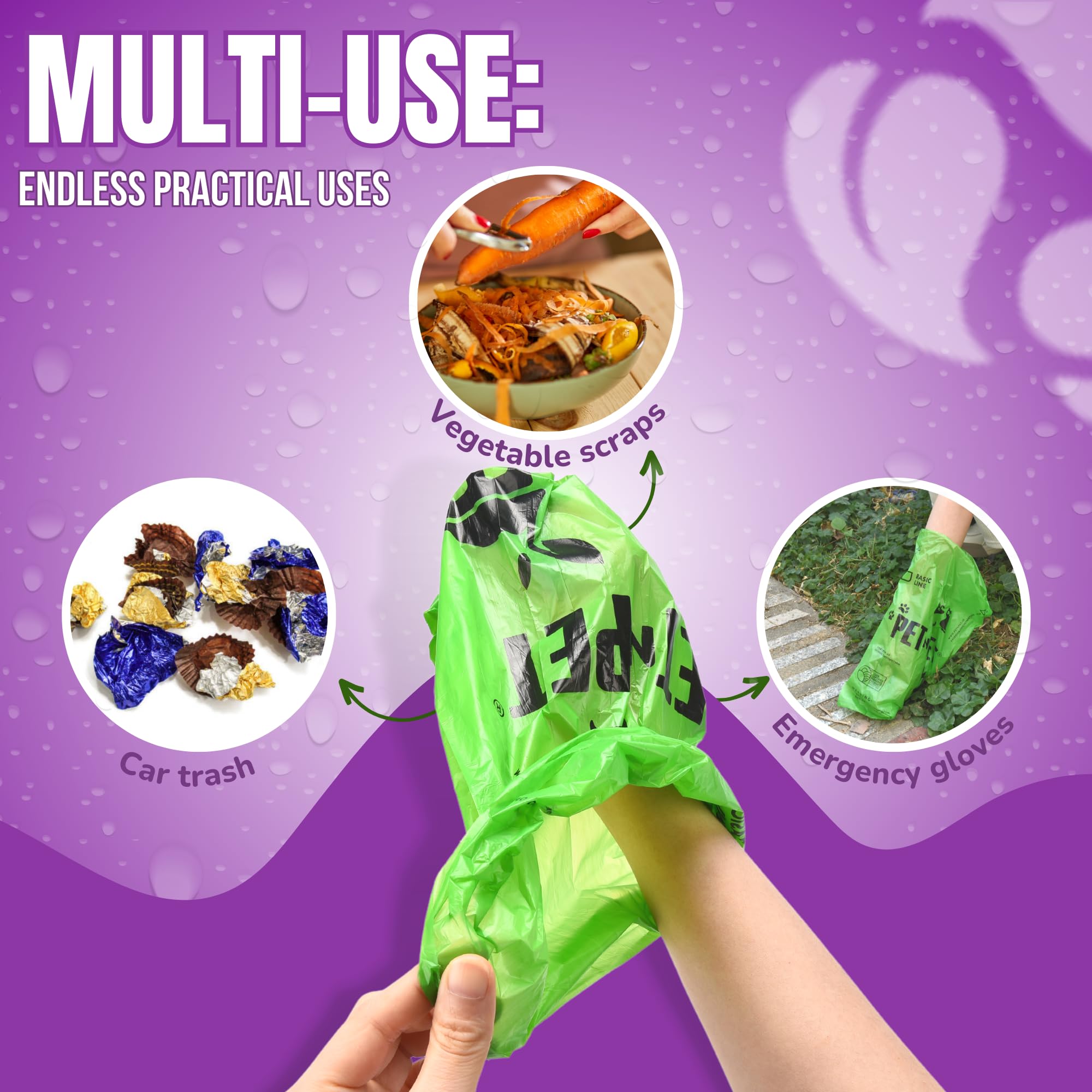 PET N PET easy-tear design speeds cleanup on outings