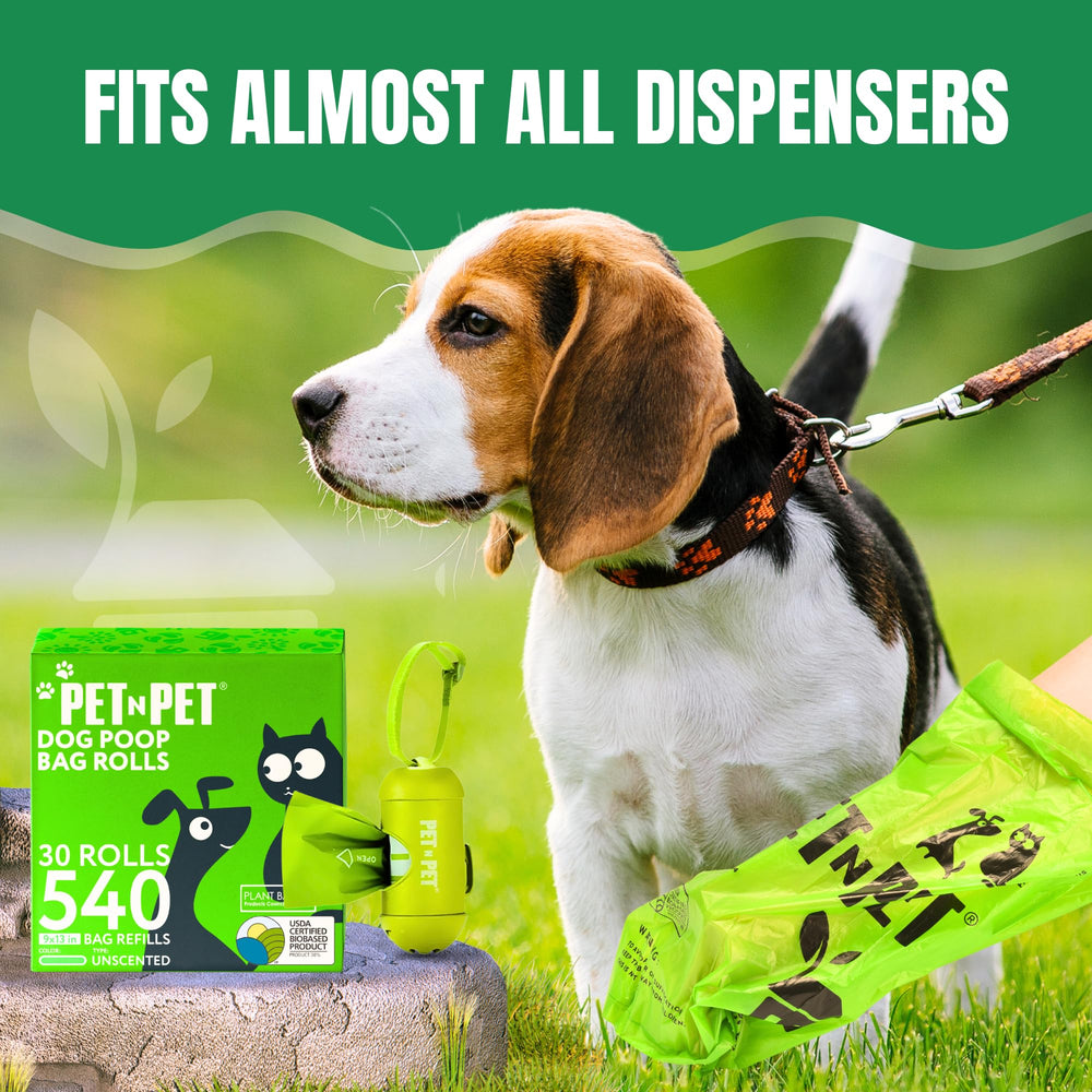 PET N PET easy-tear design bag image promotes quick cleanups on the go