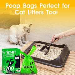 Pet N Pet extra-thick poop bags roll minimizes leaks during cleanup.