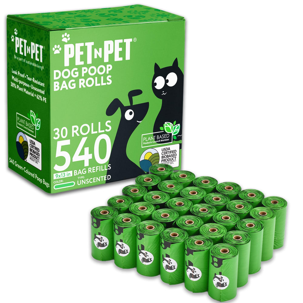 PET N PET green poop bags roll pack ready for extended park cleanups