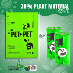 PET N PET plant-based material detail shows eco-friendly composition for mindful walks