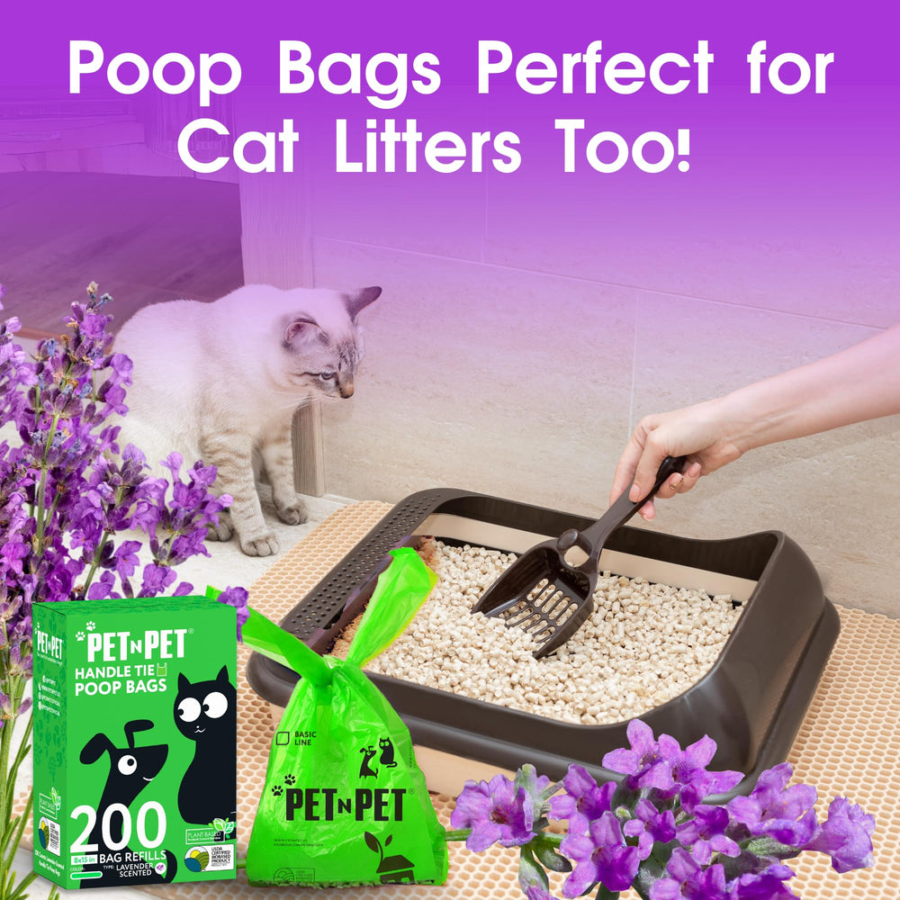 PET N PET extra-thick dog poop bags resist leaks during messy pickups