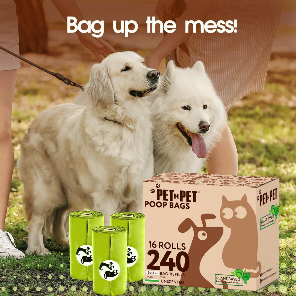 Pet N Pet poop bags fit standard dispensers for quick access on walks.