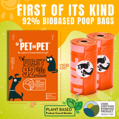 Pet N Pet thick, leak-proof bags withstand messy cleanups.