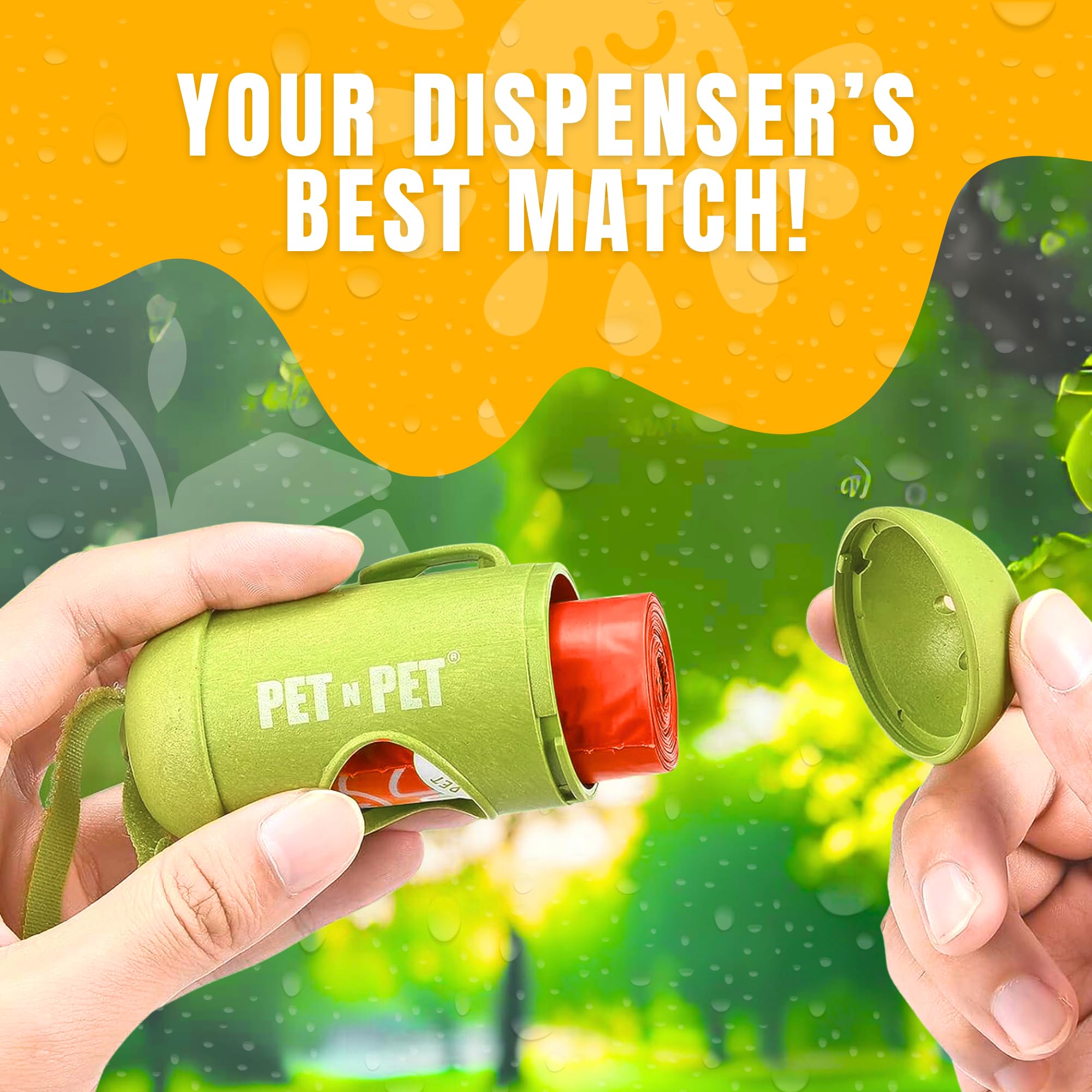 Pet N Pet unscented waste bags keep outings fresh and discreet.