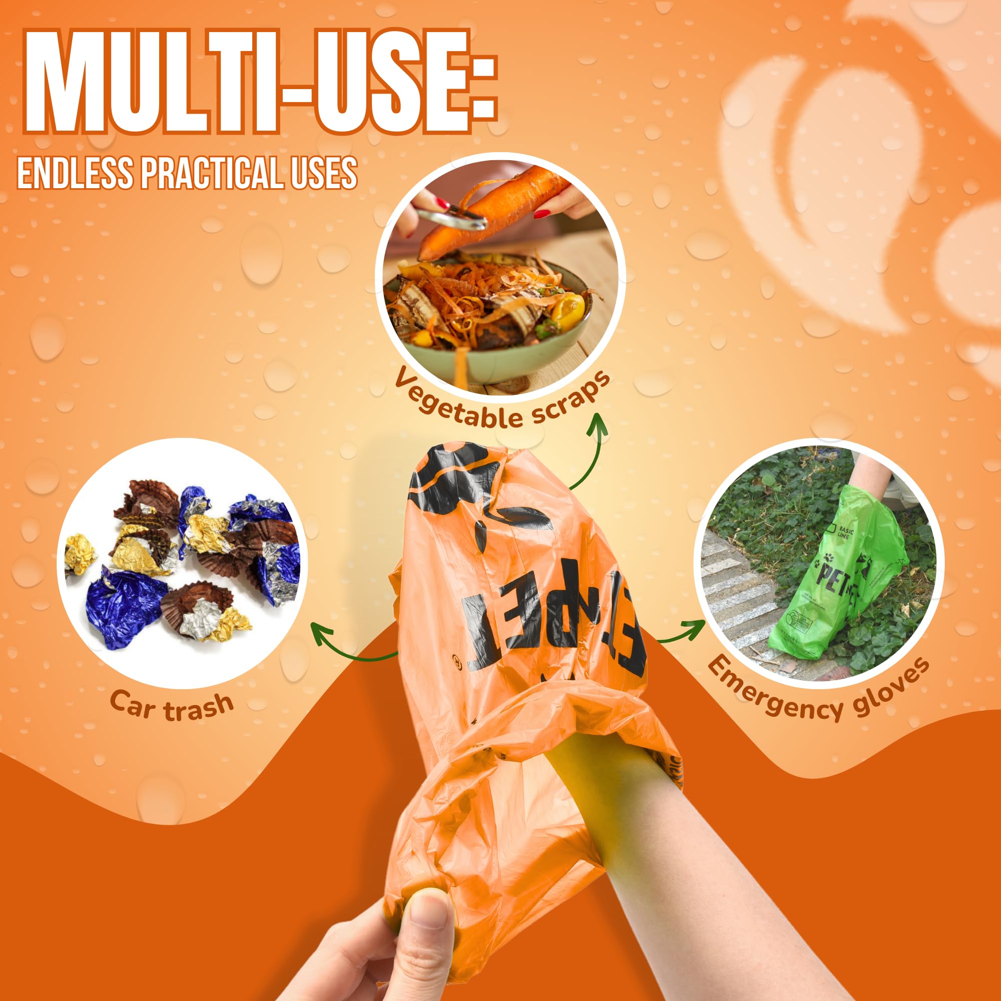 PET N PET unscented dog waste bags reduce odor during cleanup