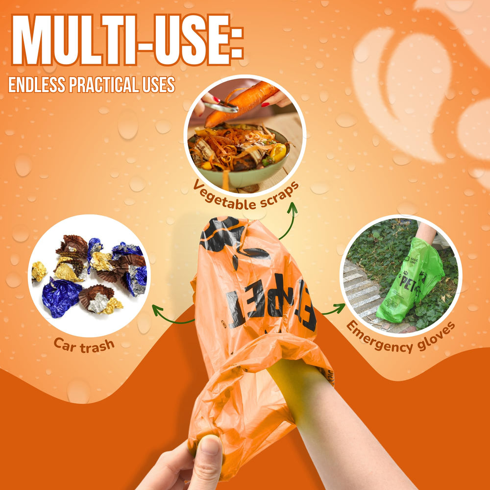 PET N PET unscented dog waste bags reduce odor during cleanup