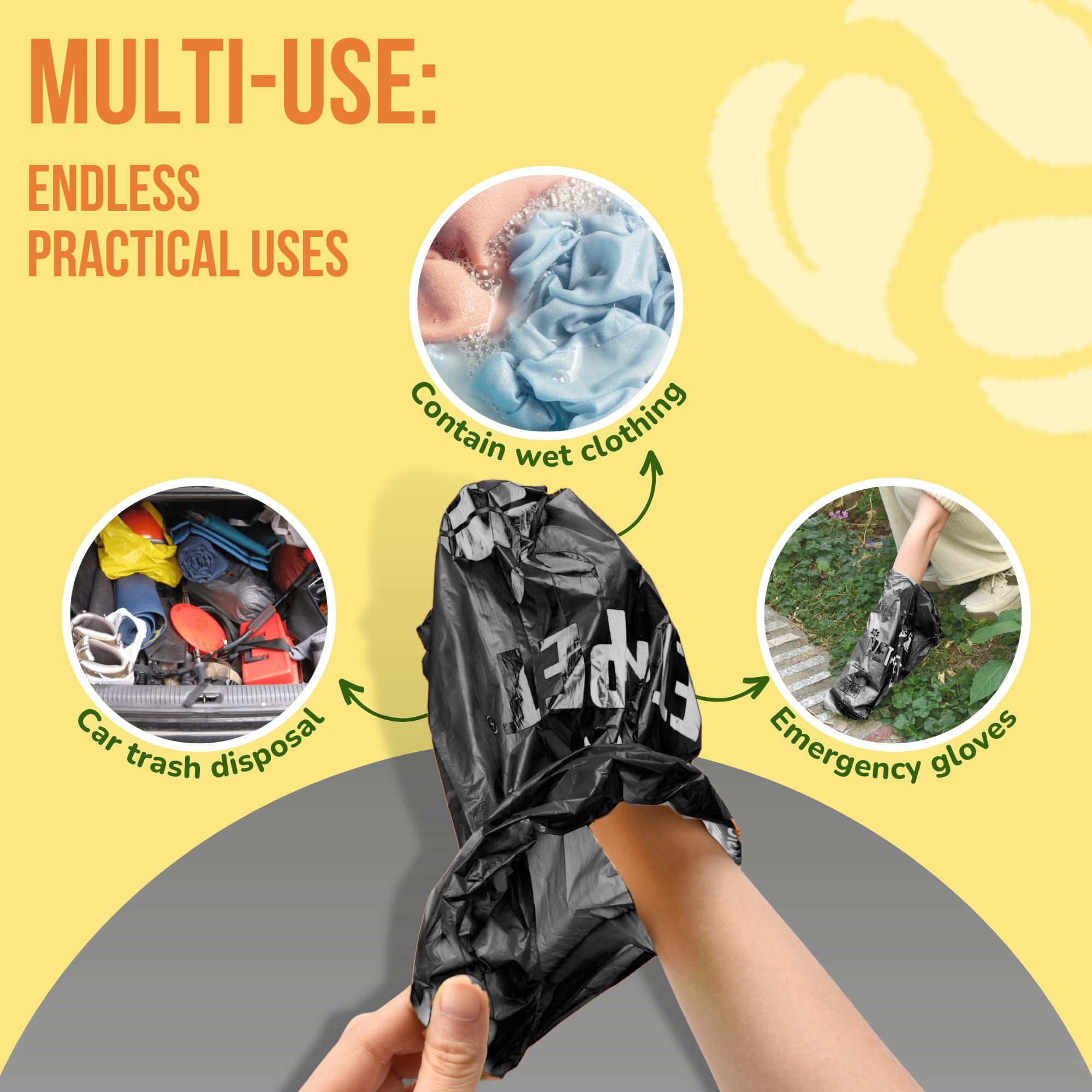 PET N PET unscented bags reduce odors during walks and cleanup