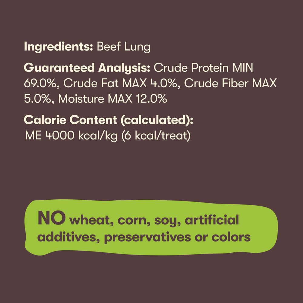 Pet 'n Shape Beef Lung Treats training-use bite-sized rewards for dogs