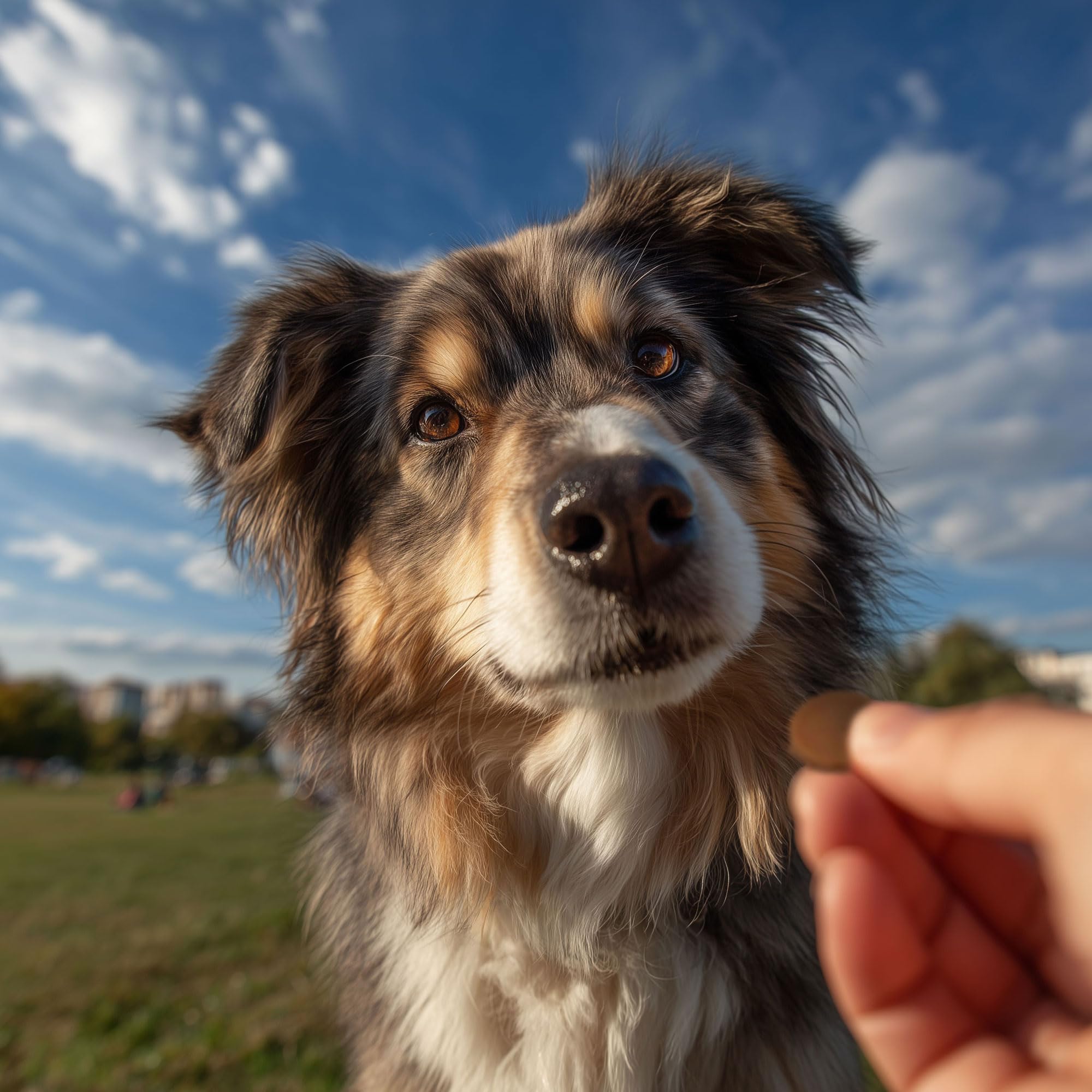 Pet 'n Shape Chik 'n Chips bag on kitchen counter for everyday use.
