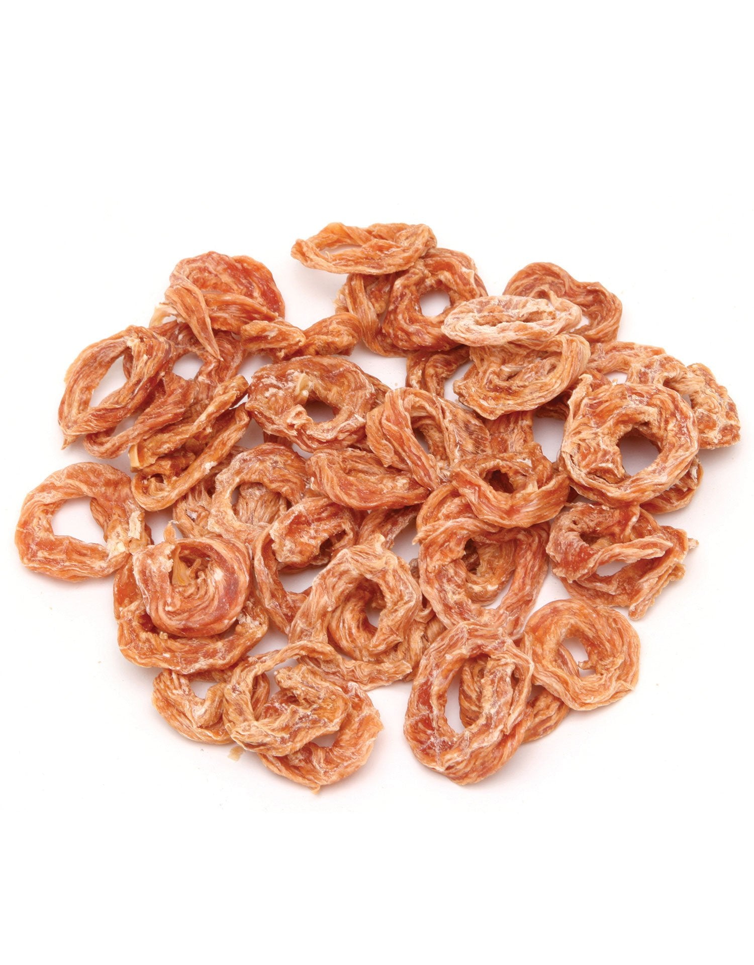 Pet 'n Shape Chik 'n Rings bag closeup emphasizing resealable packaging for freshness