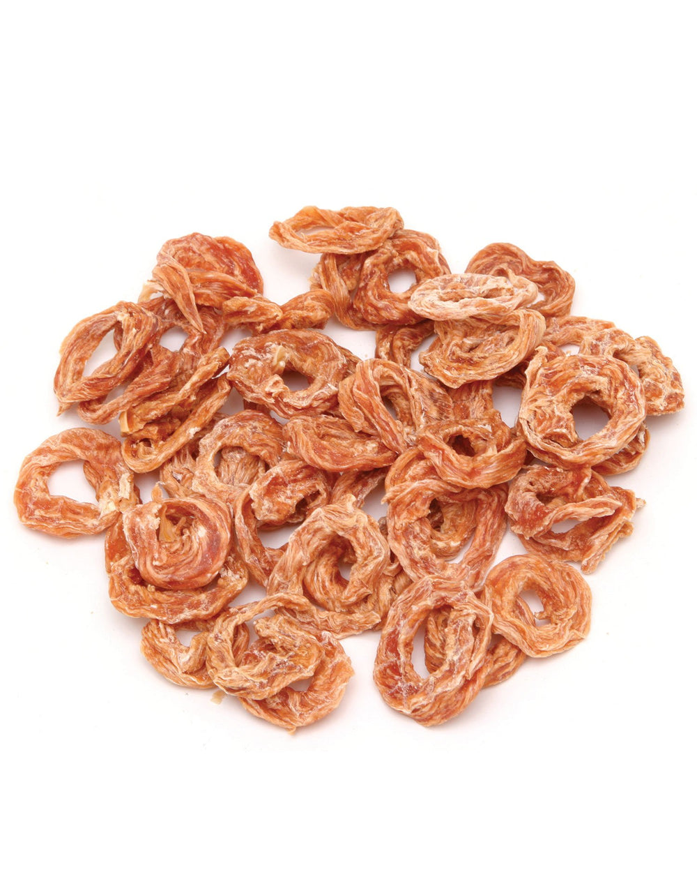 Pet 'n Shape Chik 'n Rings bag closeup emphasizing resealable packaging for freshness