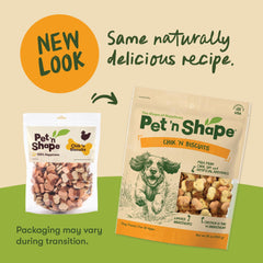 Pet 'n Shape dual-texture treat emphasizes crispy crunch with chewy center