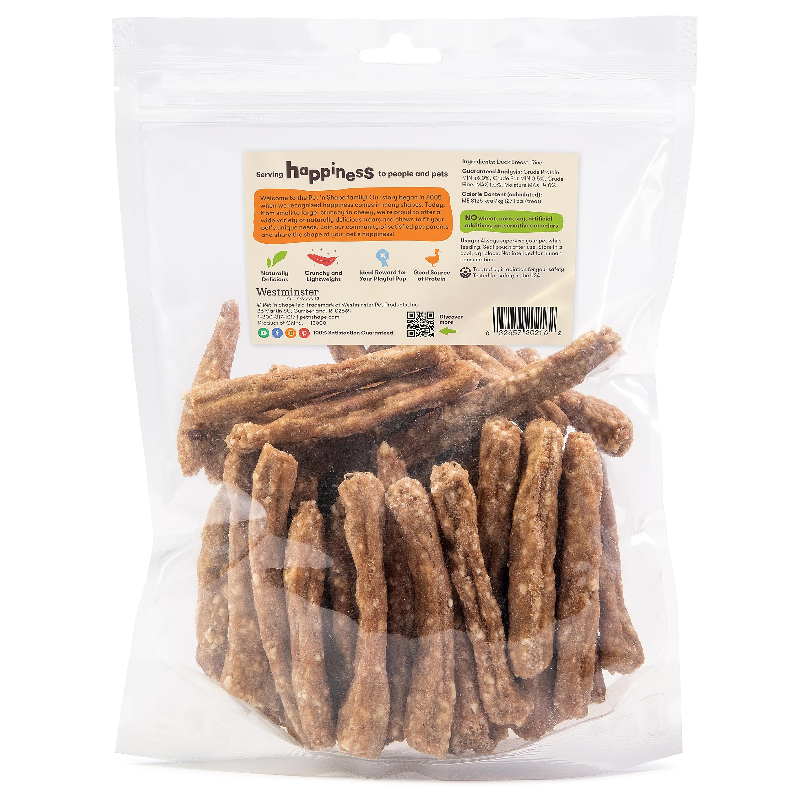 Pet 'n Shape Duck 'n Rice Stix training reward ready for positive reinforcement during walks