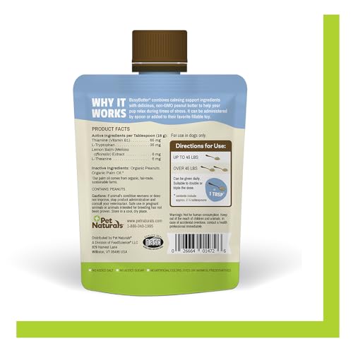 Pet Naturals BusyButter creamy organic peanut butter formula