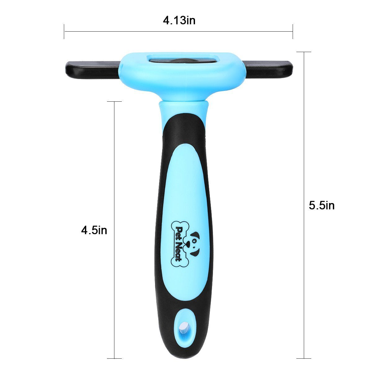 Pet Neat deshedding brush in use on a dog for shedding control
