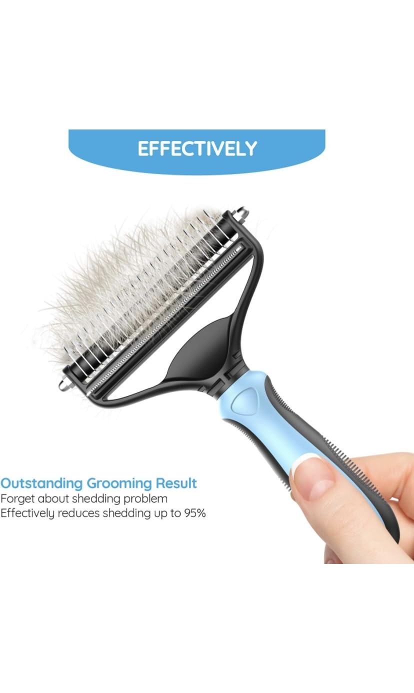 Pet Neat dog brush hair distribution shows oils evenly spread for healthier shine.