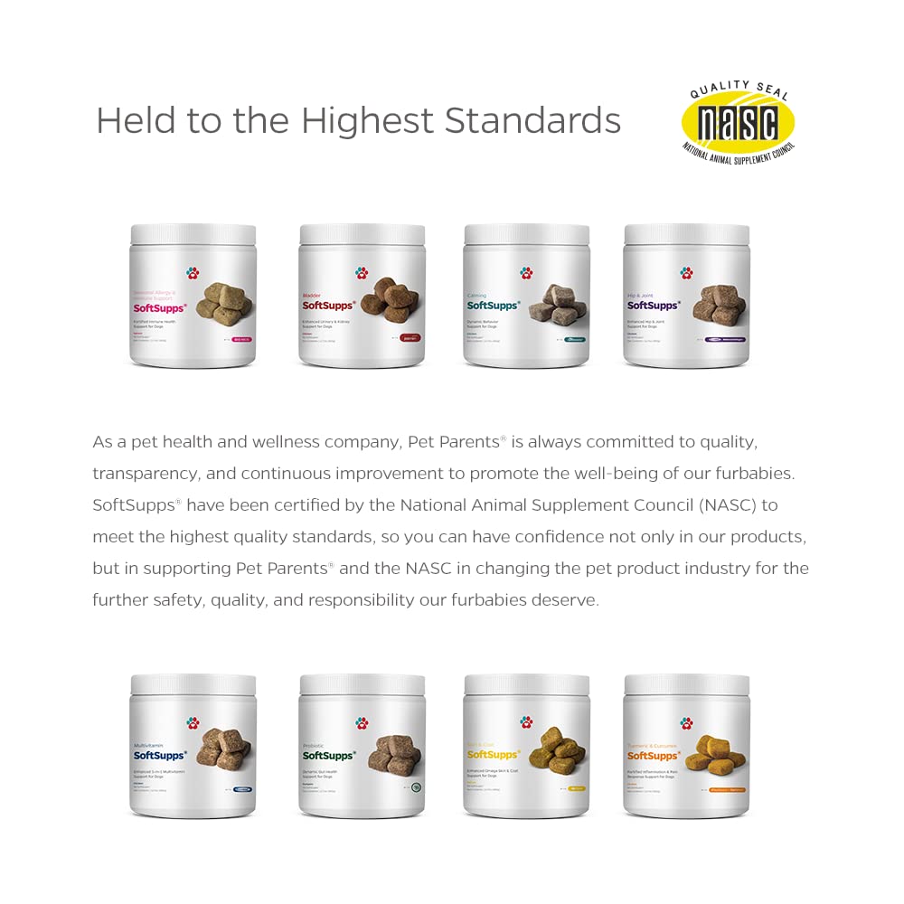 Pet Parents CurQmin curcuminoids dog supplement close-up underscores potency.