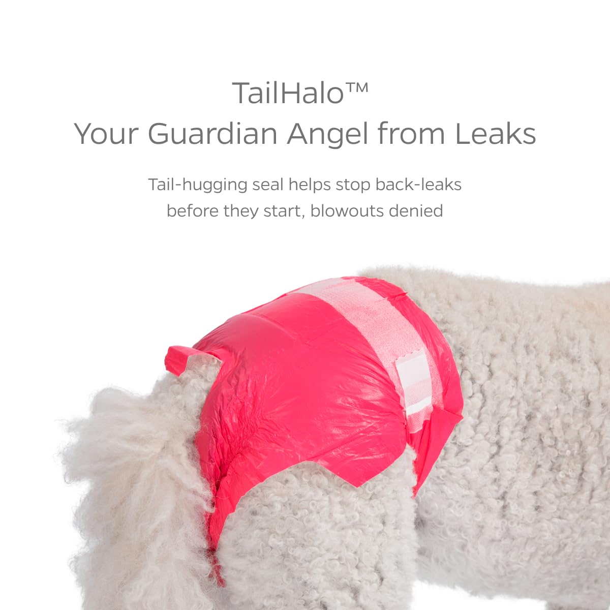 Pet Parents DiPees stretchy design provides secure fit for changing bodies.