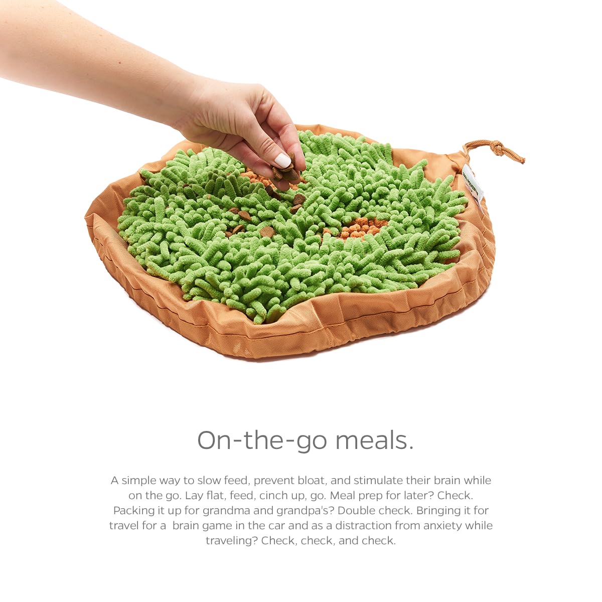 Pet Parents Forager Bowl with washable center to soak up leaks.