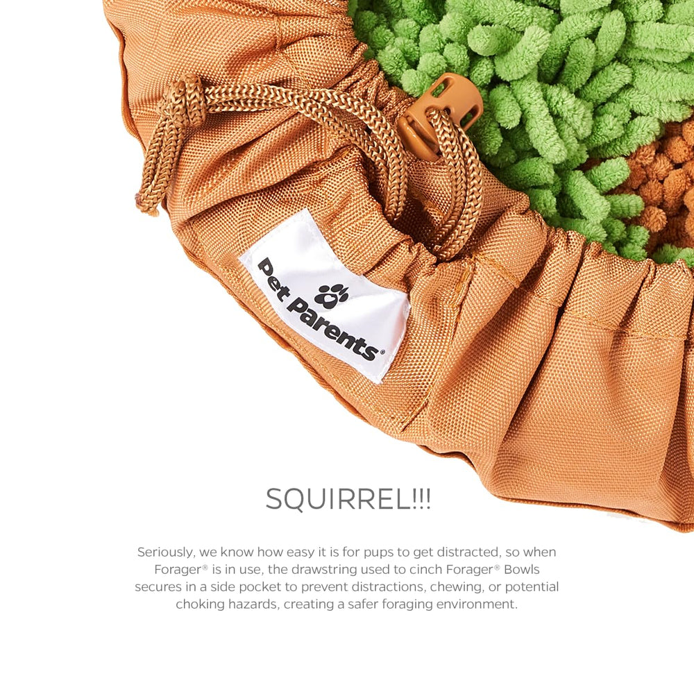 Pet Parents Forager snuffle mat supports dogs of all sizes.