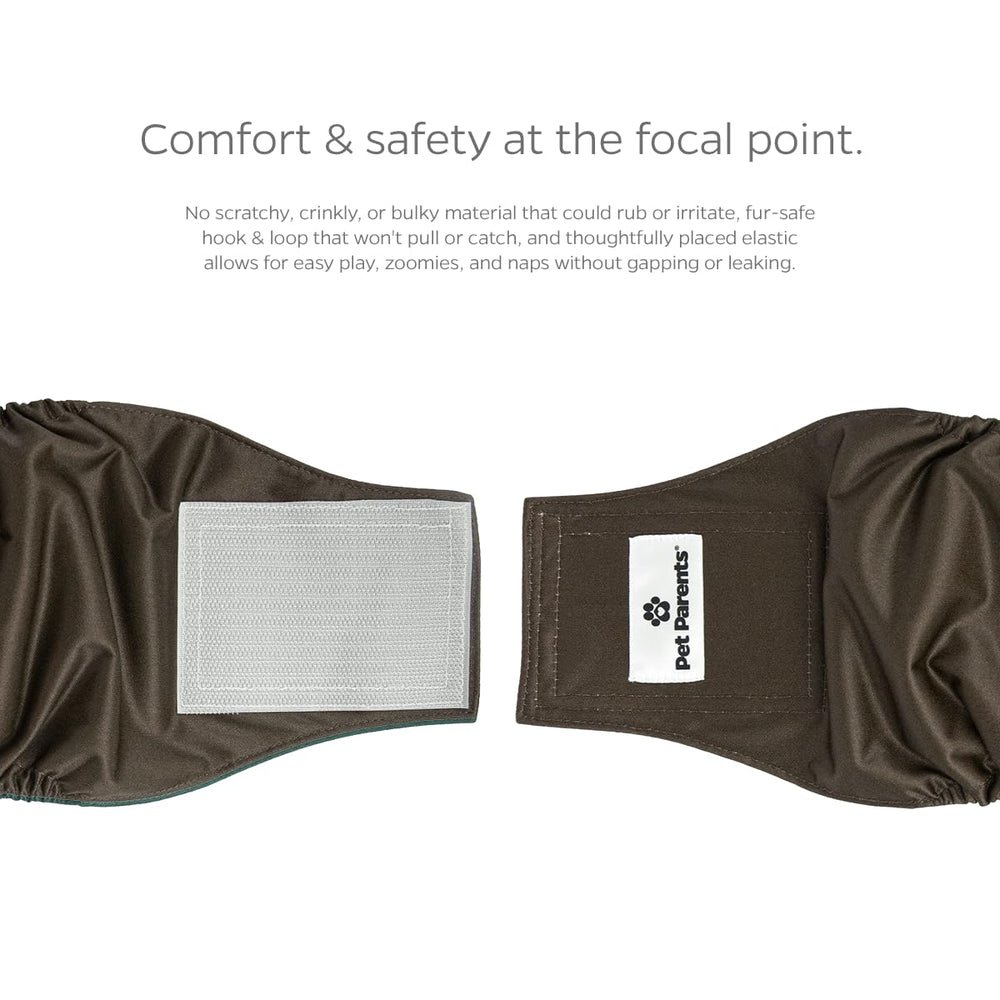Pet Parents hook-and-loop closures are quick and fur-safe