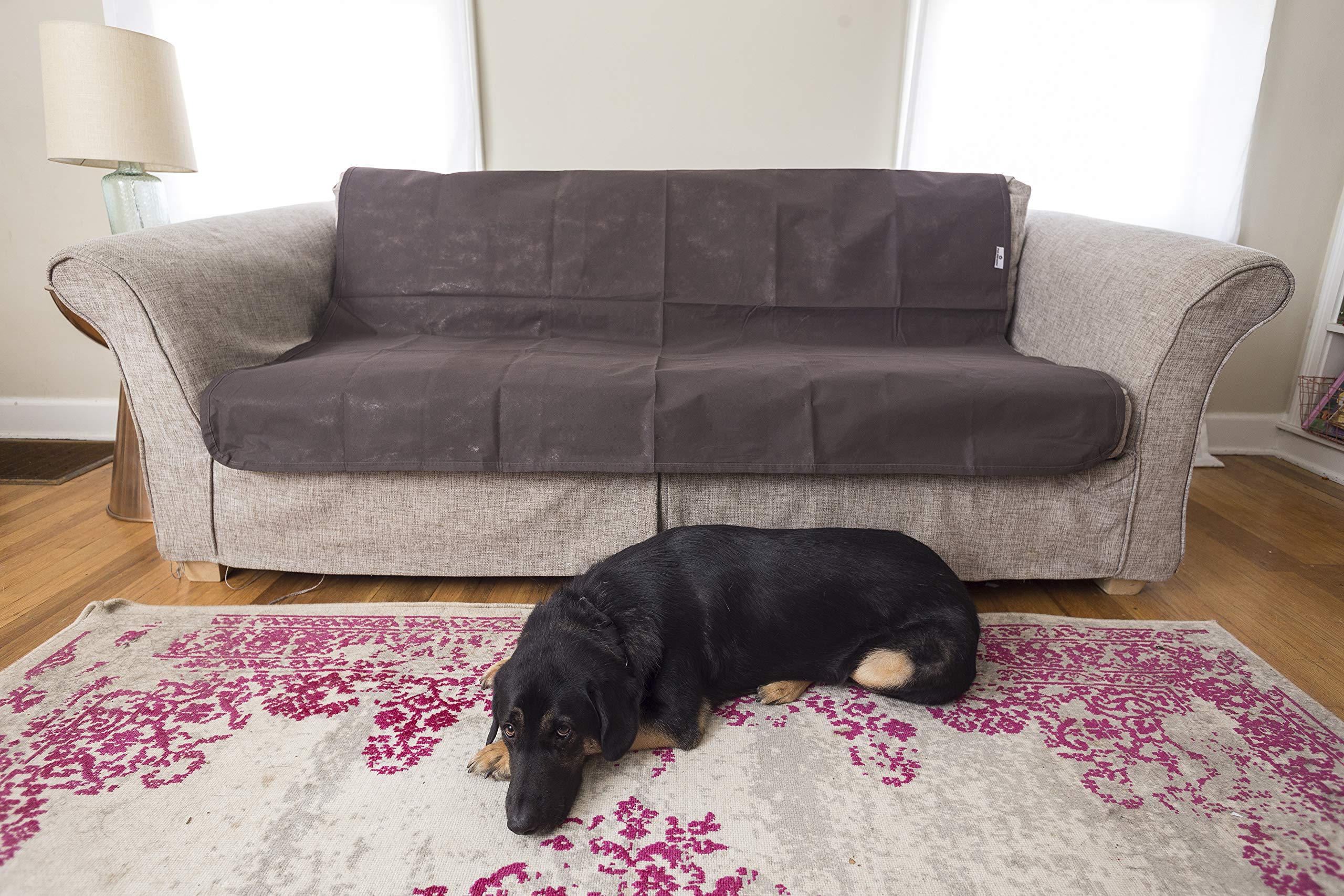 Pet Parents Pain-Free Pet Repeller Mat crinkly texture deterring pets near furniture.