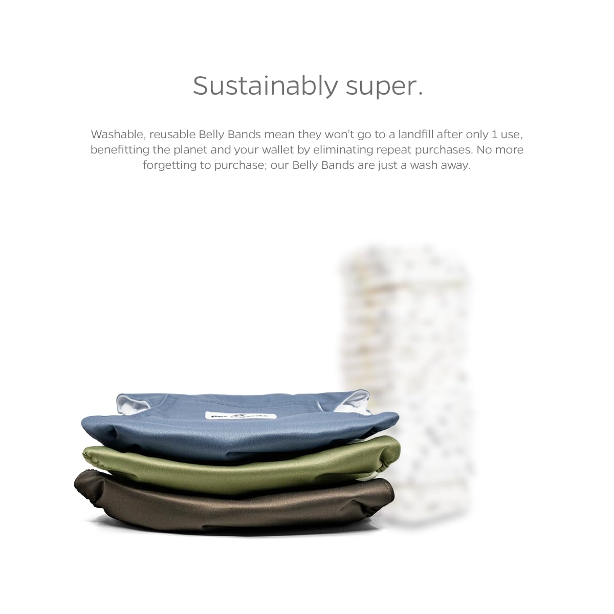 Pet Parents belly bands help reduce leaks during small adventures