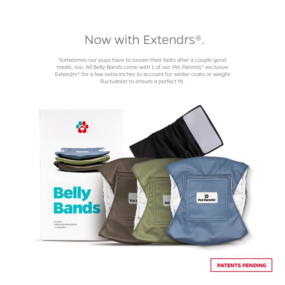 Pet Parents Washable Belly Band pack colors for versatile style and comfort