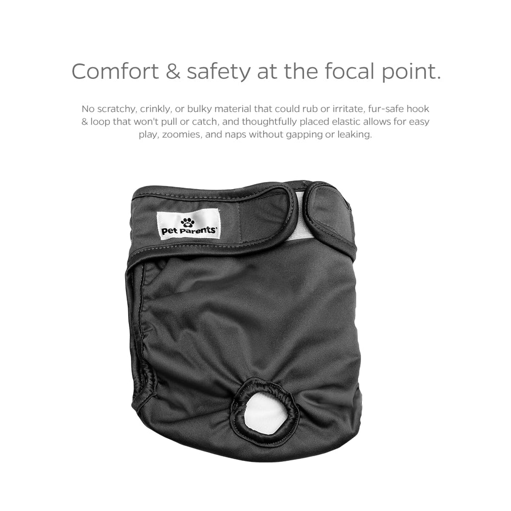 Pet Parents waterproof outer layer prevents leaks.