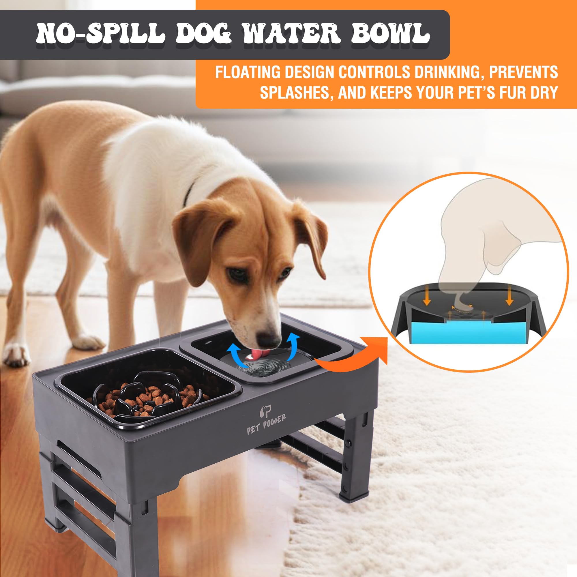PET POWER foldable legs enable travel and compact storage