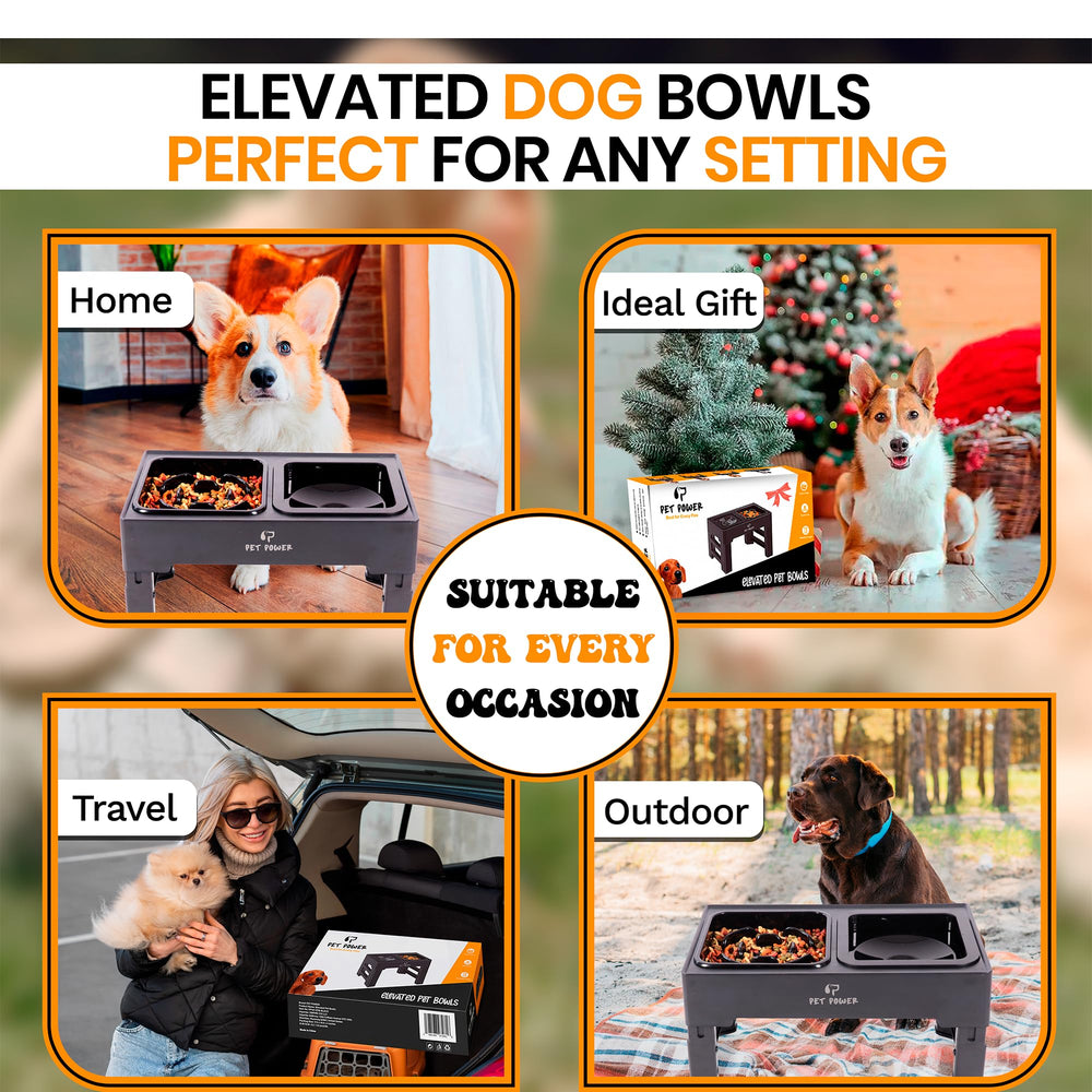 PET POWER removable bowls simplify cleaning after meals